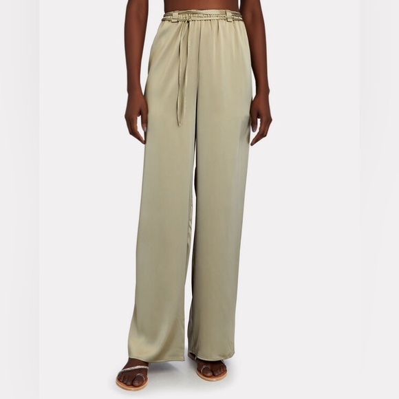 LAPOINTE Drawstring Satin Wide Leg Pants - Picture 5 of 12